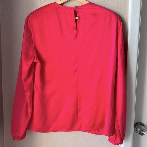 Vintage Louis Feraud Pink Long Sleeve Blouse - Picture 6 of 7